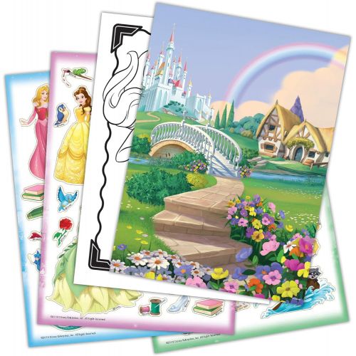 디즈니 Disney Princess Create A Scene Sticker Activity Pad and Sticker Scenes 45650, Bendon