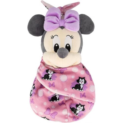 디즈니 Disney Parks Baby Minnie Mouse in a Pouch Blanket Plush Doll