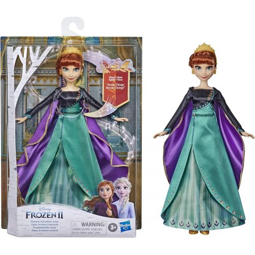 디즈니 Disney Frozen Musical Adventure Anna Singing Doll, Sings Some Things Never Change Song from 2 Movie, Anna Toy for Kids