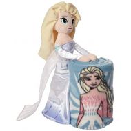 Disney Frozen 2 Fabulous Elsa Character Pillow and Fleece Throw Blanket Set, 40 x 50