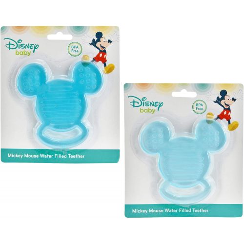 디즈니 Disney 2 Pack Baby Mickey Mouse Water Filled Teether, Blue