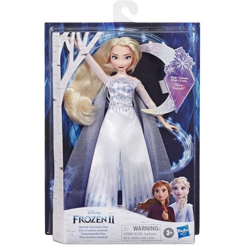 디즈니 Disney Frozen Musical Adventure Elsa Singing Doll, Sings Show Yourself Song from Disneys Frozen 2 Movie, Elsa Toy for Kids