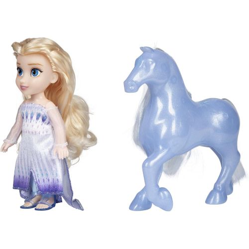 디즈니 Disney Frozen Elsa Doll Petite Snow Queen & Water Nokk Horse Gift Set