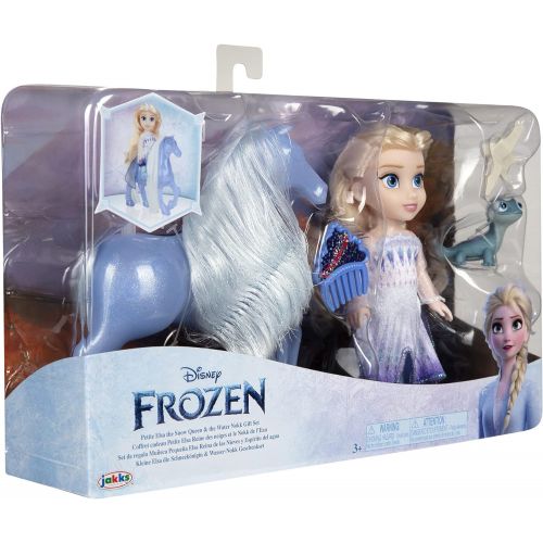 디즈니 Disney Frozen Elsa Doll Petite Snow Queen & Water Nokk Horse Gift Set