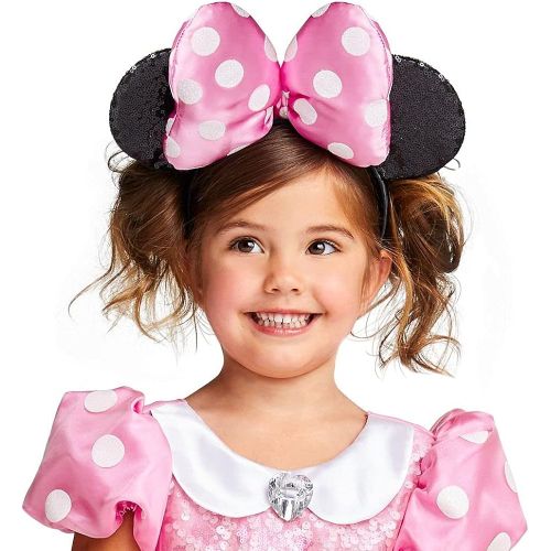 디즈니 Disney Minnie Mouse Ear Headband for Girls ? Pink
