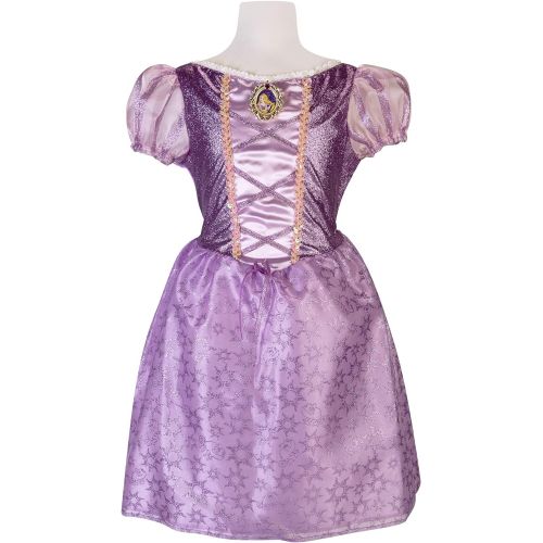 디즈니 Disney Princess Rapunzel Dress Costume for Girls, Perfect for Party, Halloween Or Pretend Play Dress Up