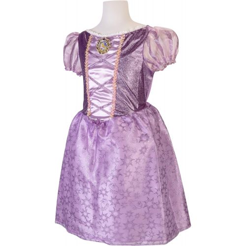 디즈니 Disney Princess Rapunzel Dress Costume for Girls, Perfect for Party, Halloween Or Pretend Play Dress Up