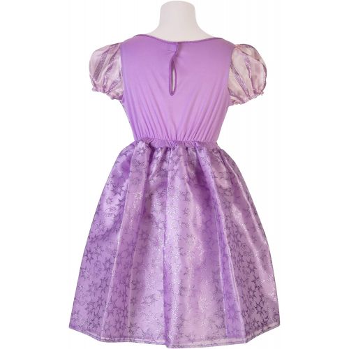 디즈니 Disney Princess Rapunzel Dress Costume for Girls, Perfect for Party, Halloween Or Pretend Play Dress Up