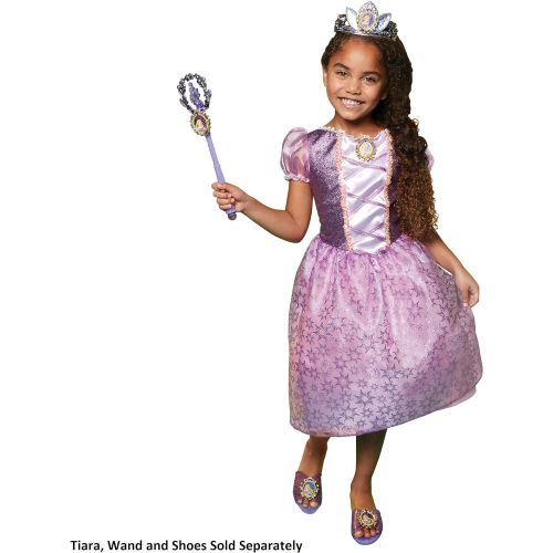 디즈니 Disney Princess Rapunzel Dress Costume for Girls, Perfect for Party, Halloween Or Pretend Play Dress Up