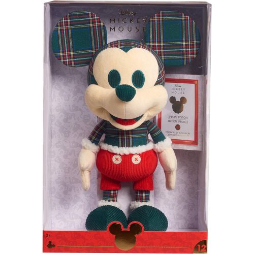 디즈니 Disney Year of the Mouse Collector Plush, Holiday Spirit Mouse Mickey, Amazon Exclusive by Just Play