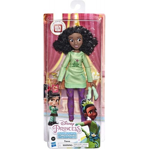 디즈니 Disney Princess Comfy Squad Tiana, Ralph Breaks The Internet Movie Doll with Comfy Clothes and Accessories