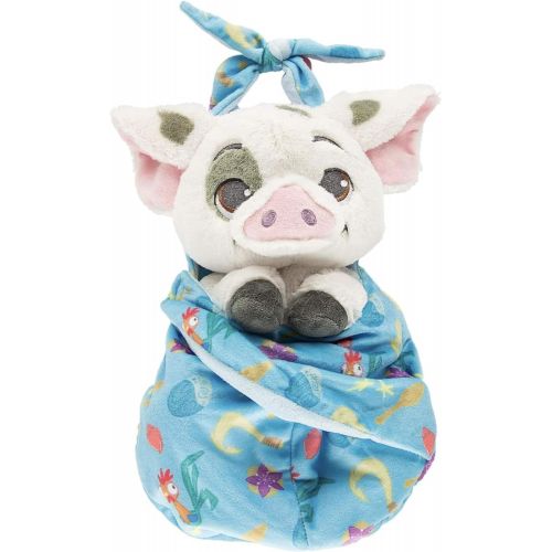 디즈니 Disney Parks Baby Pua Pig From Moana In A Pouch Blanket Plush Doll
