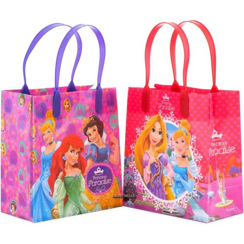 디즈니 Disney Princess Paradise Reusable Party Favor Goodie Small Gift Bags (12 Bags)