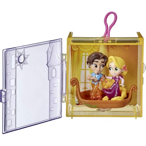 디즈니 Disney Princess Perfect Pairs Rapunzel, Fun Tangled Unboxing Toy with 2 Dolls, Display Case and Boat Stand, for Kids 3 Years and Up