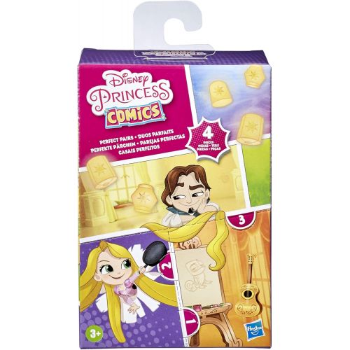 디즈니 Disney Princess Perfect Pairs Rapunzel, Fun Tangled Unboxing Toy with 2 Dolls, Display Case and Boat Stand, for Kids 3 Years and Up