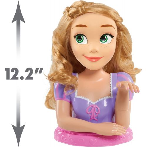 디즈니 Disney Princess Deluxe Rapunzel Styling Head, 13 pieces, by Just Play