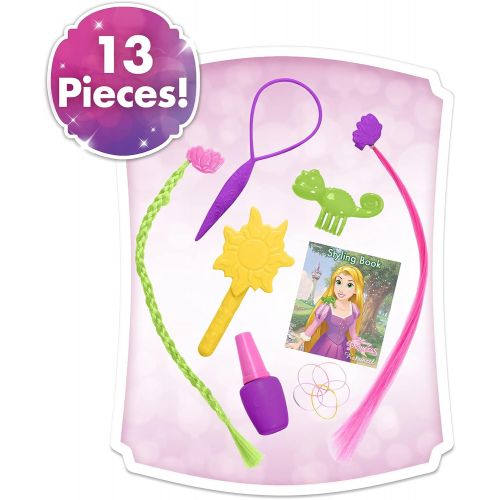 디즈니 Disney Princess Deluxe Rapunzel Styling Head, 13 pieces, by Just Play