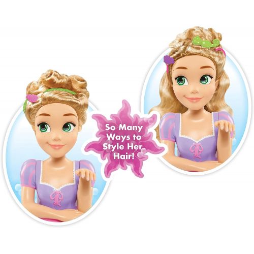 디즈니 Disney Princess Deluxe Rapunzel Styling Head, 13 pieces, by Just Play