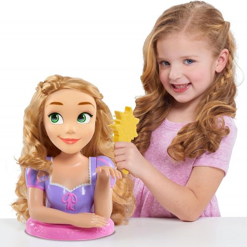 디즈니 Disney Princess Deluxe Rapunzel Styling Head, 13 pieces, by Just Play