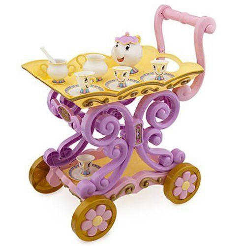 디즈니 Disney Interactive Studios Disneys Princess Belle Enchanted Talking Tea Cart Mrs. Potts and Chip
