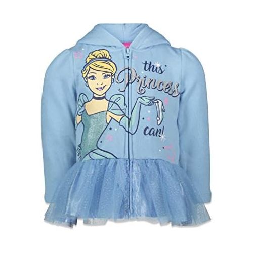 디즈니 Disney Princess Moana Zip Up Peplum Hoodie