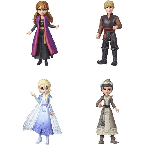 디즈니 Disney Frozen Small Doll Multipack Inspired by Frozen 2, Includes Anna, Elsa, Kristoff, and Honeymaren