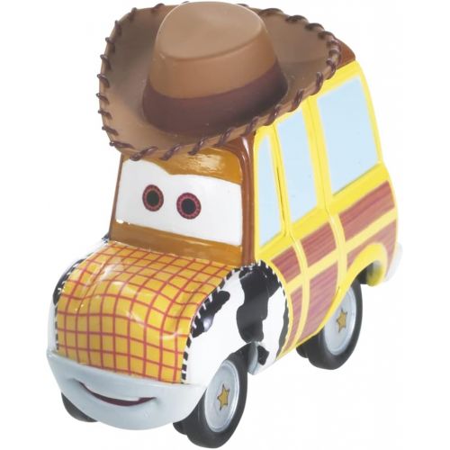 디즈니 Disney Cars Drive in Cars Character Vehicles Inspired by Disney Pixar Movie Cars ~ Woody ~ Yellow and Brown SUV with a Cowboy Hat on Top