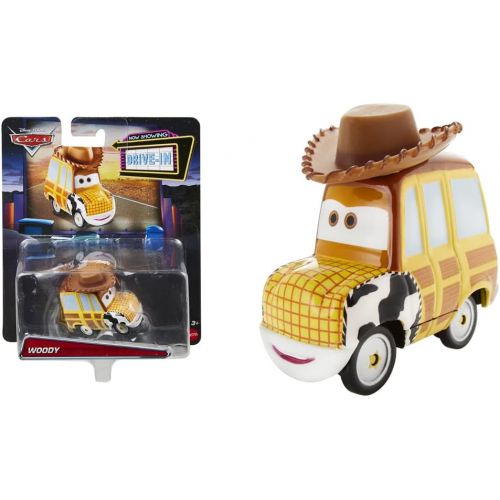 디즈니 Disney Cars Drive in Cars Character Vehicles Inspired by Disney Pixar Movie Cars ~ Woody ~ Yellow and Brown SUV with a Cowboy Hat on Top