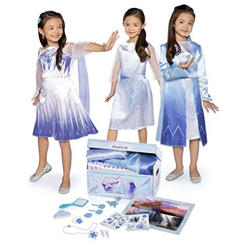 디즈니 Disney Frozen 2 Elsas Journey Dress Up Trunk Deluxe 17 Piece [Amazon Exclusive]