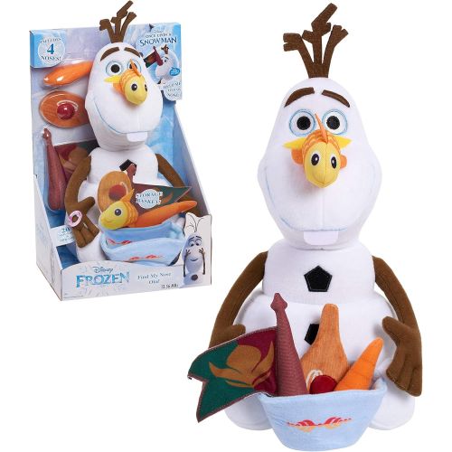 디즈니 Disney Frozen Find My Nose 14 inch Olaf Plush, by Just Play