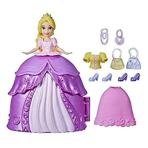 디즈니 Disney Princess Secret Styles Fashion Surprise Rapunzel, Mini Doll Playset with Extra Clothes and Accessories, Toy for Girls 4 and Up