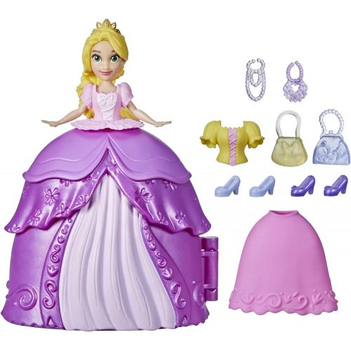 디즈니 Disney Princess Secret Styles Fashion Surprise Rapunzel, Mini Doll Playset with Extra Clothes and Accessories, Toy for Girls 4 and Up