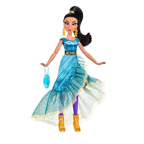 디즈니 Disney Princess Style Series Jasmine Fashion Doll, Contemporary Style Full Length Dress, Earrings, Purse, and Shoes, Toy for Girls 6 and Up