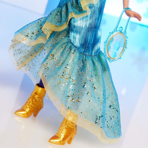 디즈니 Disney Princess Style Series Jasmine Fashion Doll, Contemporary Style Full Length Dress, Earrings, Purse, and Shoes, Toy for Girls 6 and Up