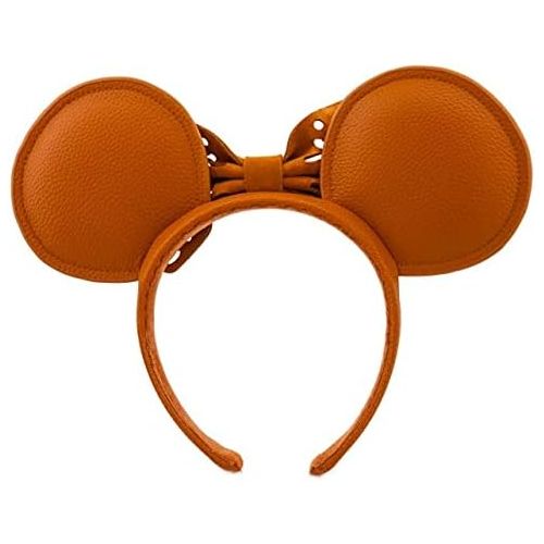 디즈니 Disney Parks Headband Minnie Mouse Faux Leather Ears, Multicolor, One Size
