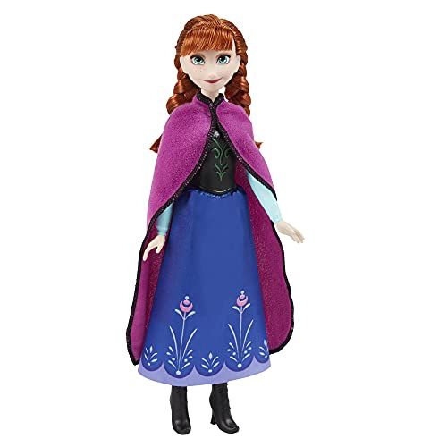 디즈니 Disney Frozen Shimmer Anna Fashion Doll, Skirt, Shoes, and Long Red Hair, Toy for Kids 3 Years Old and Up