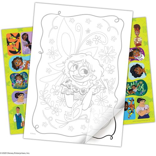 디즈니 Disney Encanto 48 Page Color and Trace Coloring and Activity Book with 8 Tracing Sheets Paperback 51724 Bendon