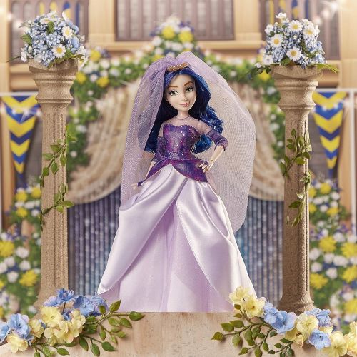 디즈니 Disney Descendants Mal and Ben Dolls, Inspired by Disney The Royal Wedding: A Descendants Story, Toys Include Outfits, Shoes, and Fashion Accessories , Blue