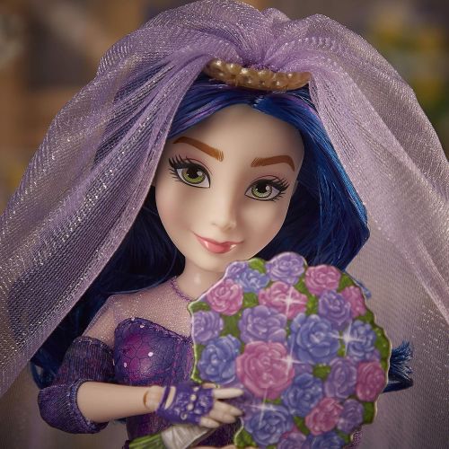 디즈니 Disney Descendants Mal and Ben Dolls, Inspired by Disney The Royal Wedding: A Descendants Story, Toys Include Outfits, Shoes, and Fashion Accessories , Blue