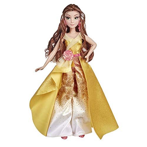 디즈니 Disney Princess Style Series 08 Belle, Contemporary Style Fashion Doll with Accessories, Collectable Toy for Girls 6 Years and Up