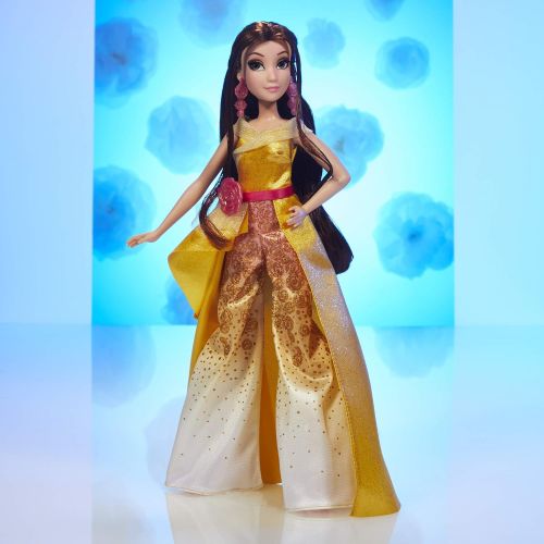 디즈니 Disney Princess Style Series 08 Belle, Contemporary Style Fashion Doll with Accessories, Collectable Toy for Girls 6 Years and Up