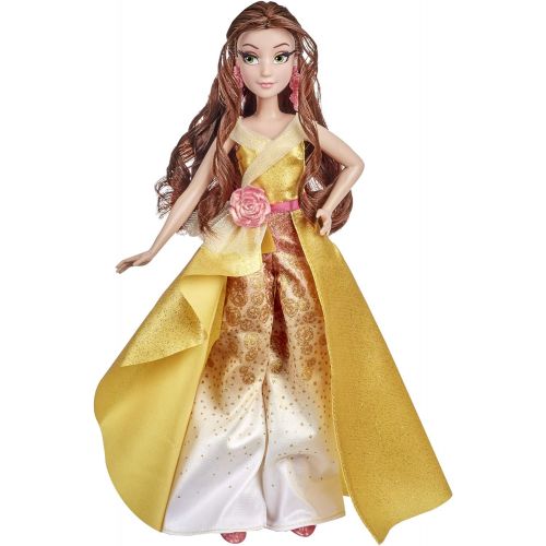 디즈니 Disney Princess Style Series 08 Belle, Contemporary Style Fashion Doll with Accessories, Collectable Toy for Girls 6 Years and Up