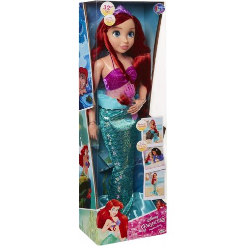 디즈니 Disney Princess Ariel Doll My Size 32 Tall Playdate Ariel Doll with Long Flowing Hair & Dinglehopper Hairbrush Disneys The Little Mermaid 30 Year Anniversary