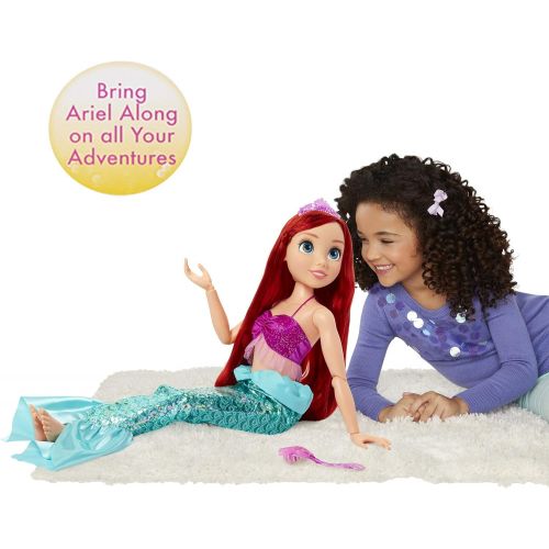 디즈니 Disney Princess Ariel Doll My Size 32 Tall Playdate Ariel Doll with Long Flowing Hair & Dinglehopper Hairbrush Disneys The Little Mermaid 30 Year Anniversary