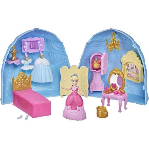 디즈니 Disney Princess Secret Styles Cinderella Story Skirt, Playset with Doll, Furniture, and Extra Fashions, Toy for Girls 4 Years Old and Up