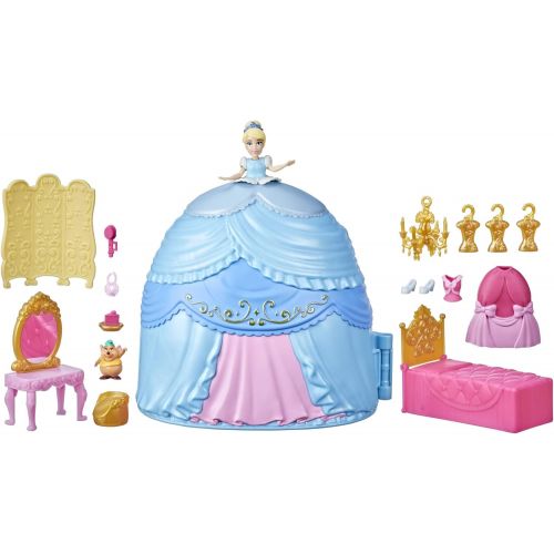 디즈니 Disney Princess Secret Styles Cinderella Story Skirt, Playset with Doll, Furniture, and Extra Fashions, Toy for Girls 4 Years Old and Up