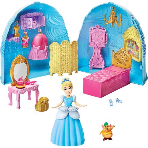 디즈니 Disney Princess Secret Styles Cinderella Story Skirt, Playset with Doll, Furniture, and Extra Fashions, Toy for Girls 4 Years Old and Up