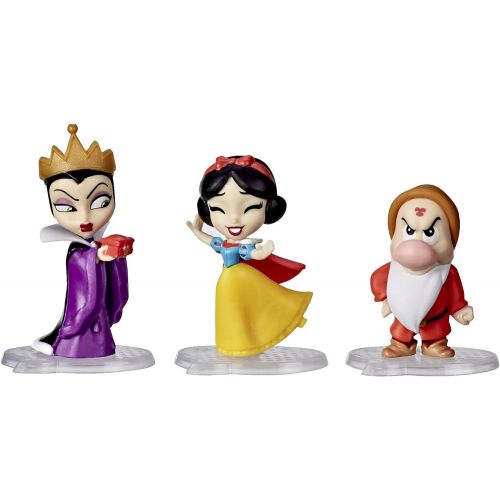 디즈니 Disney Princess Comics Adventure Discoveries Collection, Doll Set with 9 Figures, Bases, Display Castle and Case, Toy for Girls 3 and Up (Amazon Exclusive)