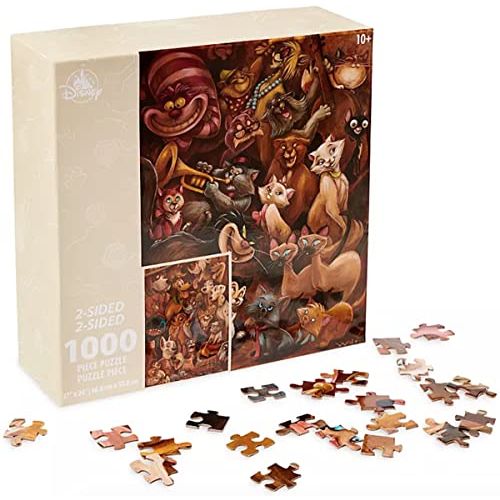 디즈니 Disney Parks Exclusive Jigsaw Puzzle Disney Cats and Dogs Two Sided 1000 Pieces 2 Sided