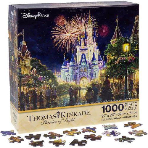 디즈니 Disney Parks Exclusive Jigsaw Puzzle Main Street Fireworks USA Walt Disney World Resort 1000 Pieces